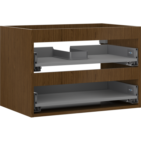 Mexen Box-A корпус за шкаф под мивка 70 см, 2 чекмеджета, орех - 91AX0-0700-470-2-86