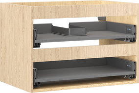 Mexen Box-A корпус на шкафа под умивалник 70 см, 2 чекмеджета, дъб - 91AX0-0700-470-2-81