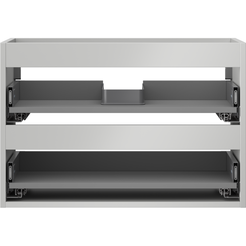 Mexen Box-A корпус за шкаф под мивка 70 см, 2 чекмеджета, сив мат - 91AX0-0700-470-2-62