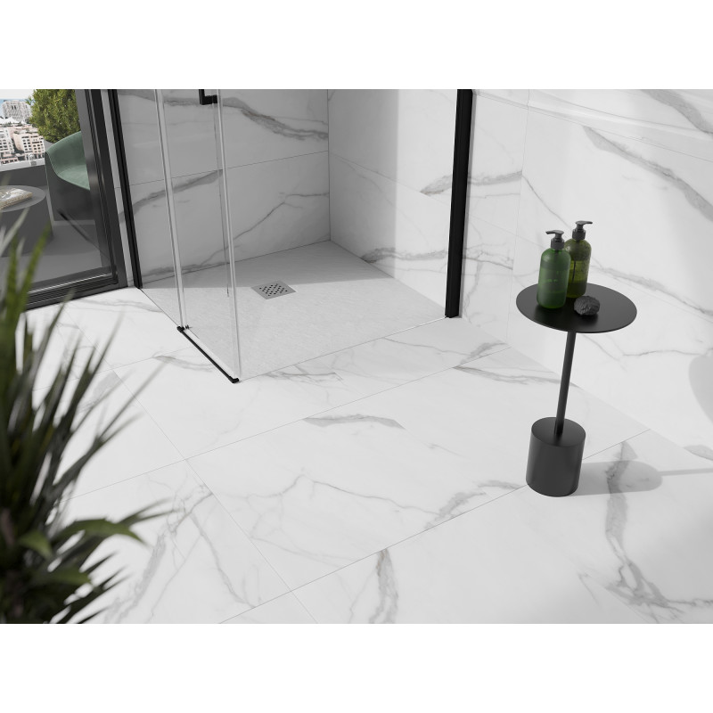 Mexen Stone+ композитен квадратен душ-корито 80 x 80 см, бял - 44108080
