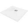 Mexen Stone+ композитен квадратен душ-корито 80 x 80 см, бял - 44108080