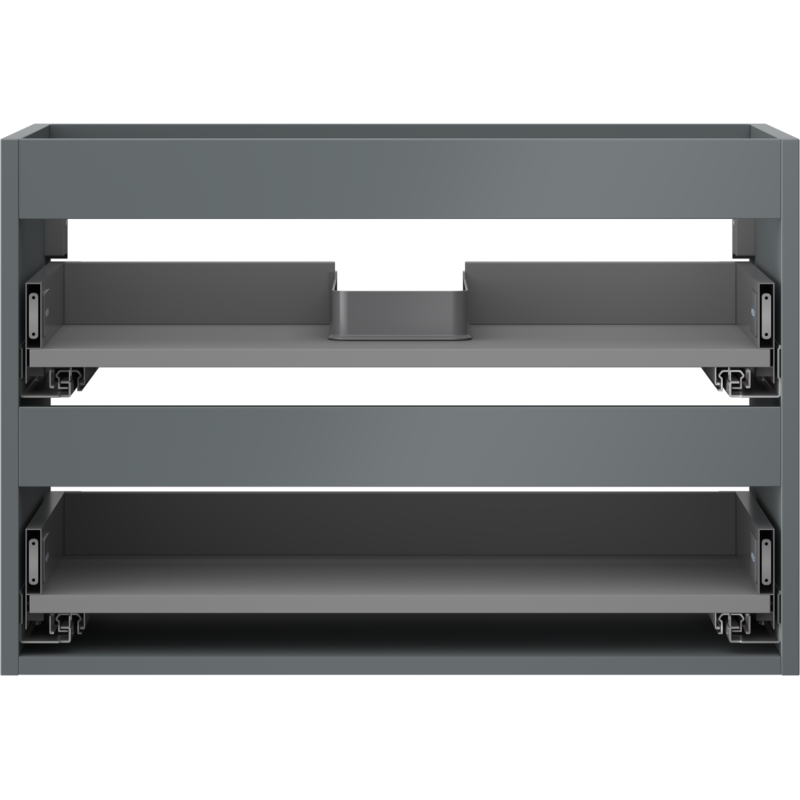 Mexen Box-A корпус на шкаф под мивка 70 см, 2 чекмеджета, графит мат - 91AX0-0700-470-2-66