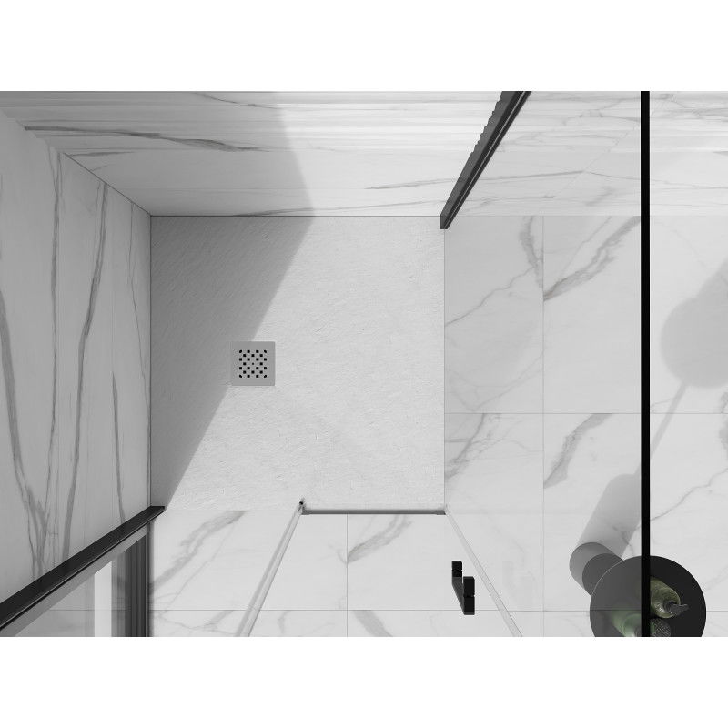 Mexen Stone+ композитен квадратен поддушов съд 80 x 80 см, бял - 44108080