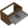 Mexen Box-A корпус за шкаф под мивка 70 см, 2 чекмеджета, орех - 91AX0-0700-470-2-86