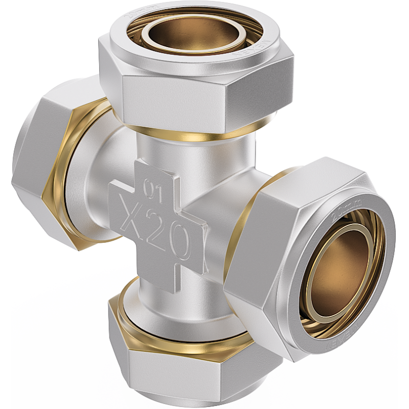 Mexen PEX-S четворник скрепващ PEX 16 x 16 x 16 x 16 - W97237-161616-00