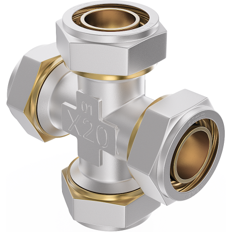 Mexen PEX-S четворник скрепващ PEX 16 x 16 x 16 x 16 - W97237-161616-00