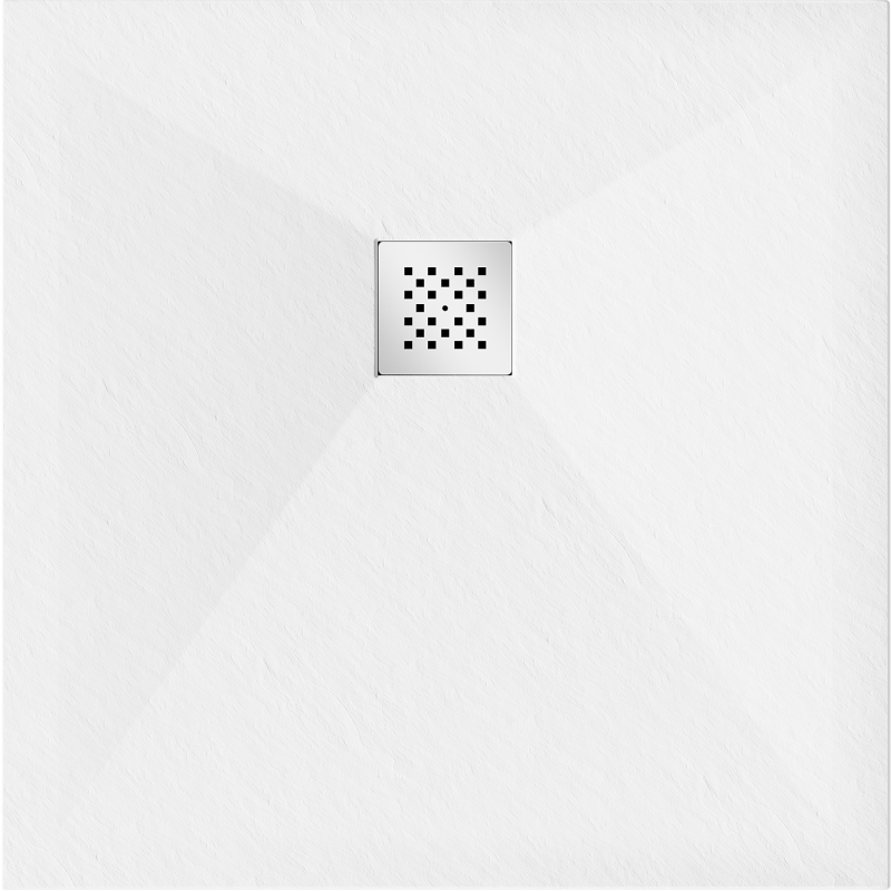 Mexen Stone+ композитен квадратен душ-корито 80 x 80 см, бял - 44108080