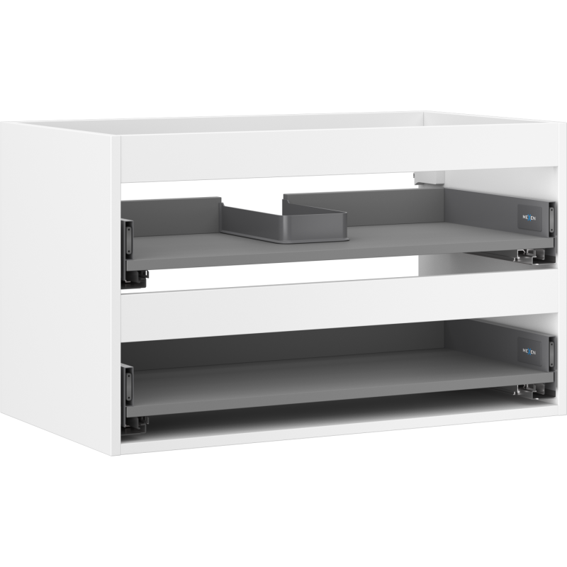 Mexen Box-A корпус на шкаф под мивка 80 см, 2 чекмеджета, бял мат - 91AX0-0800-470-2-01