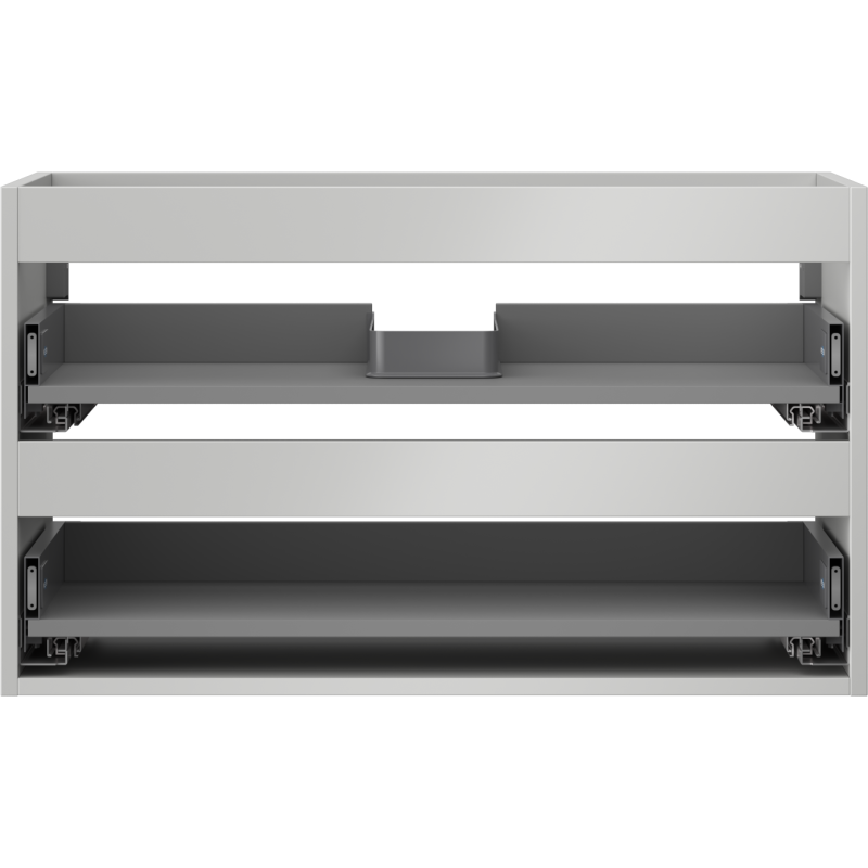 Mexen Box-A корпус на шкаф за мивка 80 см, 2 чекмеджета, сив мат - 91AX0-0800-470-2-62