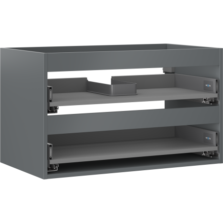 Mexen Box-A шкаф под умивалник, 80 см, 2 чекмеджета, матов графит - 91AX0-0800-470-2-66