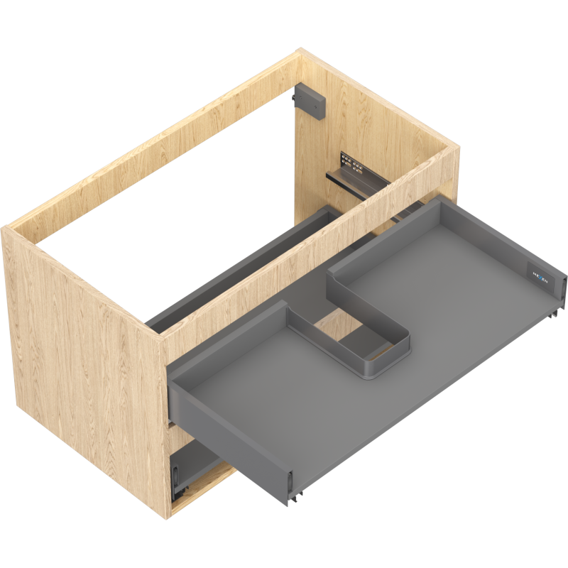 Mexen Box-A корпус шкаф под мивка 80 см, 2 чекмеджета, дъб - 91AX0-0800-470-2-81