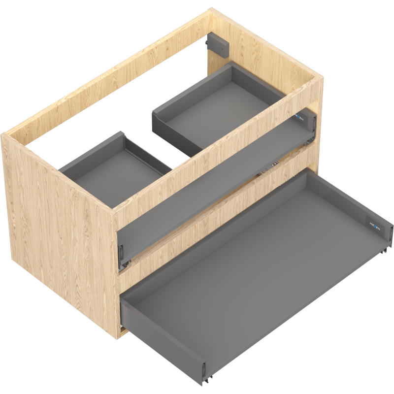 Mexen Box-A корпус шкаф под мивка 80 см, 2 чекмеджета, дъб - 91AX0-0800-470-2-81