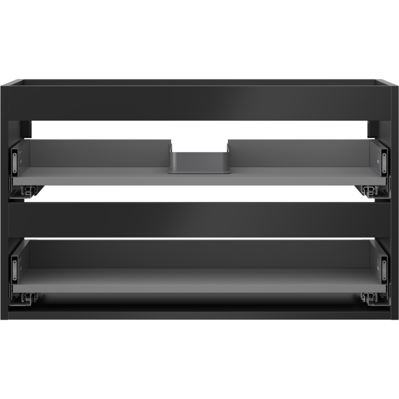 Mexen Box-A корпус за шкаф под умивалник 80 см, 2 чекмеджета, черен мат