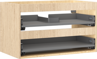 Mexen Box-A корпус шкаф под мивка 80 см, 2 чекмеджета, дъб - 91AX0-0800-470-2-81