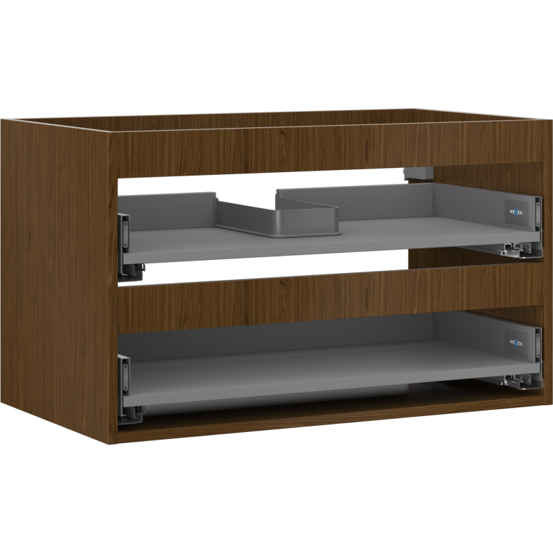 Mexen Box-A корпус на шкаф под мивка 80 см, 2 чекмеджета, орех - 91AX0-0800-470-2-86