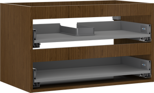 Mexen Box-A корпус на шкаф под мивка 80 см, 2 чекмеджета, орех - 91AX0-0800-470-2-86