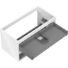 Кутия Mexen Box-A шкаф под мивка 90 см, 2 чекмеджета, бял гланц - 91AX0-0900-470-2-00