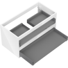 Кутия Mexen Box-A шкаф под мивка 90 см, 2 чекмеджета, бял гланц - 91AX0-0900-470-2-00