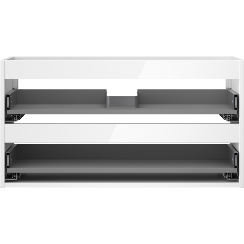 Mexen Box-A корпус на шкаф под умивалник 90 см, 2 чекмеджета, бял гланц