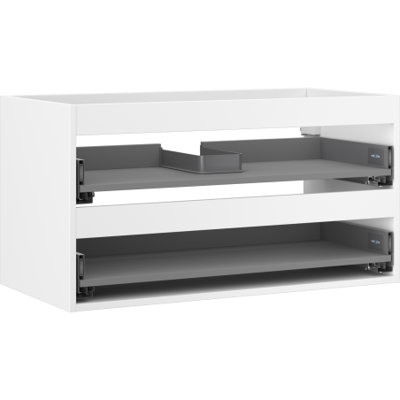 Mexen Box-A корпус на шкаф под мивка 90 см, 2 чекмеджета, бял мат - 91AX0-0900-470-2-01