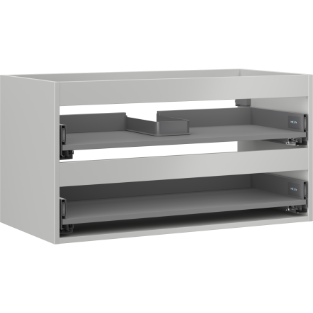 Mexen Box-A корпус шкаф под мивка 90 см, 2 чекмеджета, сив мат - 91AX0-0900-470-2-62