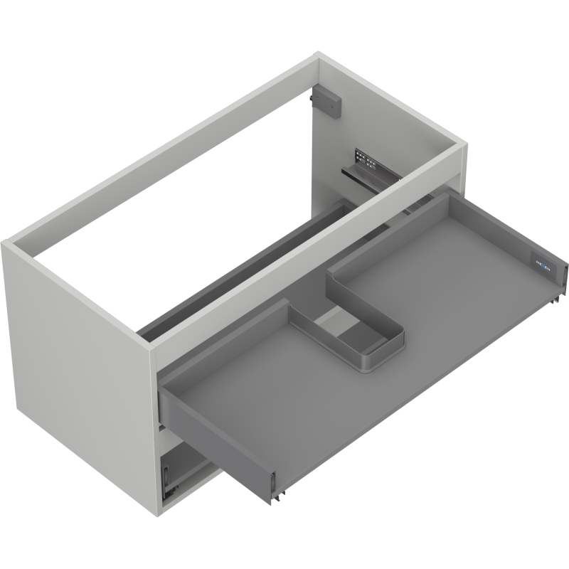 Mexen Box-A корпус шкаф под мивка 90 см, 2 чекмеджета, сив мат - 91AX0-0900-470-2-62