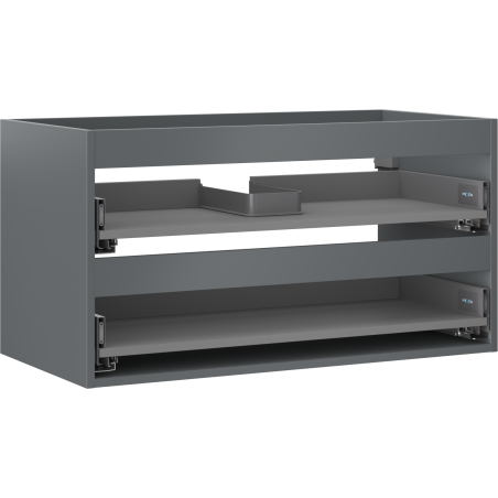 Корпус на мивка Mexen Box-A 90 см, 2 чекмеджета, мат графит - 91AX0-0900-470-2-66