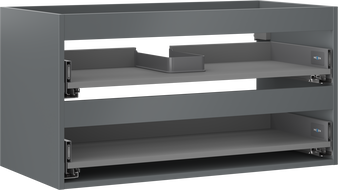 Mexen Box-A корпус за шкаф под умивалник 90 см, 2 чекмеджета, мат графит - 91AX0-0900-470-2-66