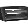 Mexen Box-A корпус шкаф под мивка 90 см, 2 чекмеджета, черен гланц - 91AX0-0900-470-2-70