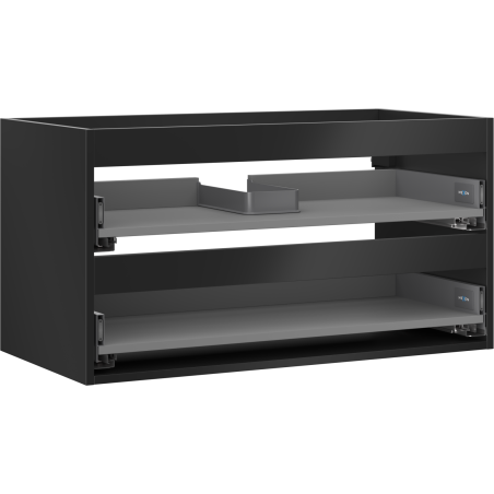 Mexen Box-A корпус на шкаф под мивка 90 см, 2 чекмеджета, черен мат - 91AX0-0900-470-2-71