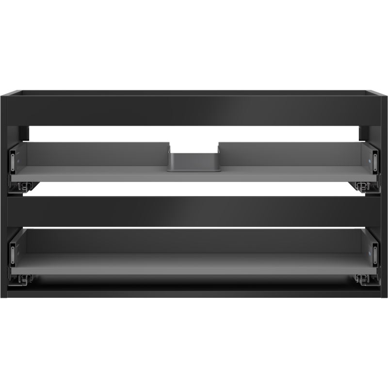 Mexen Box-A корпус на шкаф под мивка 90 см, 2 чекмеджета, черен мат - 91AX0-0900-470-2-71