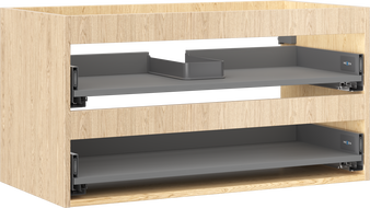 Mexen Box-A корпус на шкафче за мивка 90 см, 2 чекмеджета, дъб - 91AX0-0900-470-2-81