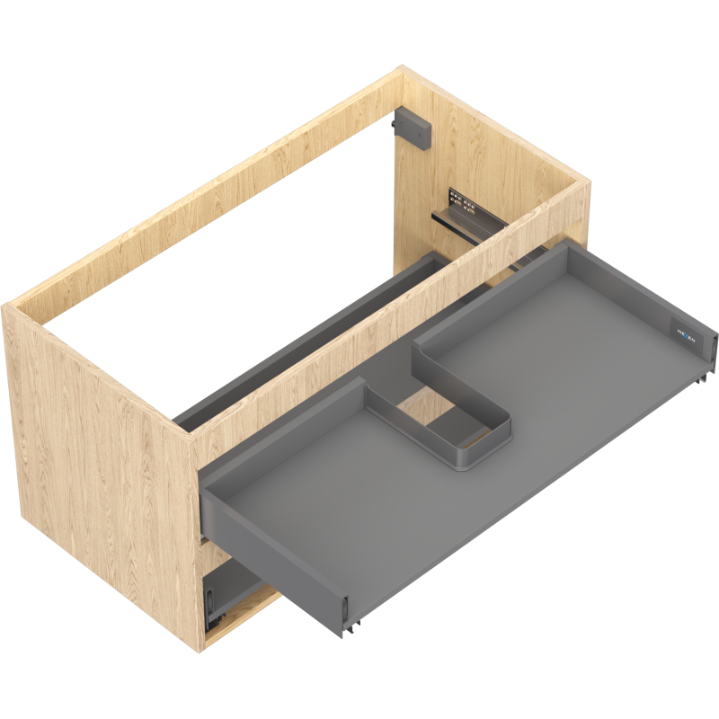Mexen Box-A корпус на шкафче за мивка 90 см, 2 чекмеджета, дъб - 91AX0-0900-470-2-81