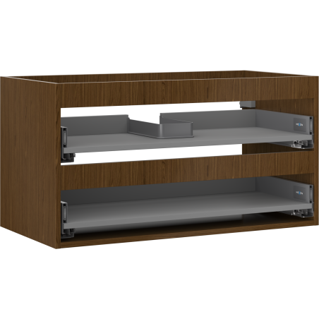Mexen Box-A корпус шкаф под умивалник 90 см, 2 чекмеджета, орех - 91AX0-0900-470-2-86