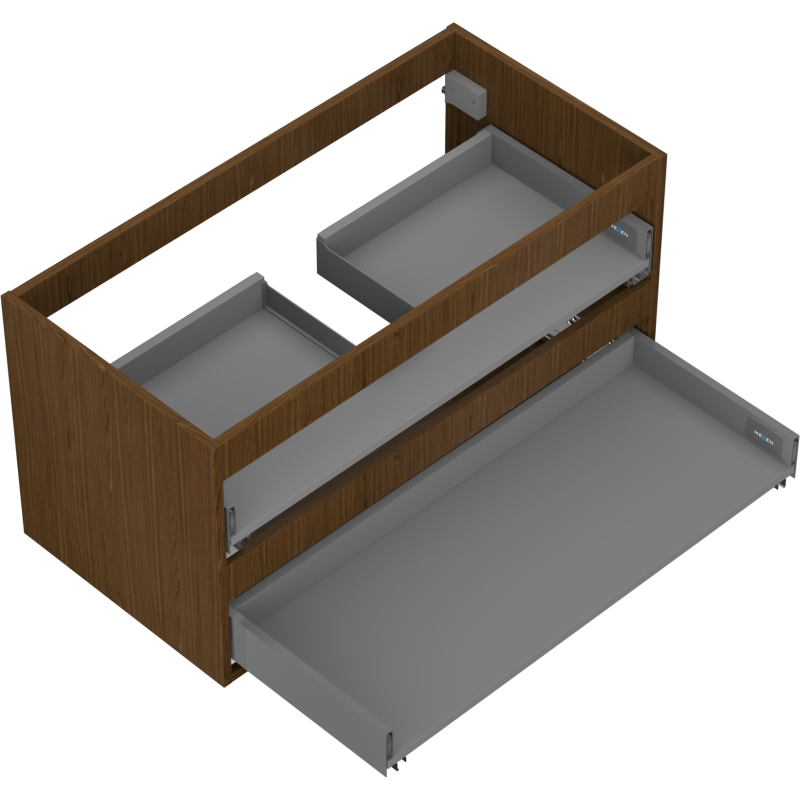Mexen Box-A корпус шкаф под мивка 90 см, 2 чекмеджета, орех - 91AX0-0900-470-2-86