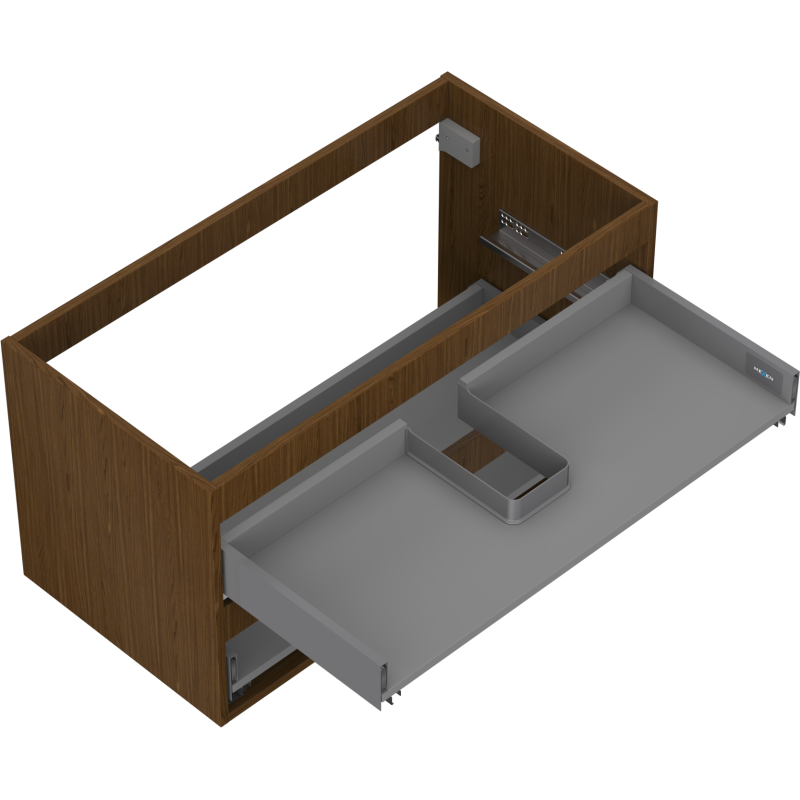 Mexen Box-A корпус шкаф под мивка 90 см, 2 чекмеджета, орех - 91AX0-0900-470-2-86