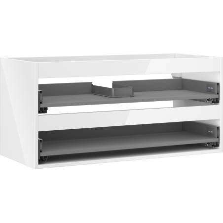 Mexen Box-A корпус шкаф за мивка 100 см, 2 чекмеджета, бял гланц - 91AX0-1000-470-2-00