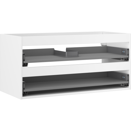 Mexen Box-A корпус за шкаф под мивка 100 см, 2 чекмеджета, бял мат - 91AX0-1000-470-2-01