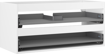 Mexen Box-A корпус за шкаф под мивка 100 см, 2 чекмеджета, бял мат - 91AX0-1000-470-2-01