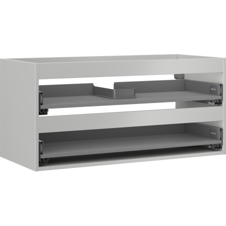 Mexen Box-A корубш на шкаф за мивка 100 см, 2 чекмеджета, сив мат - 91AX0-1000-470-2-62