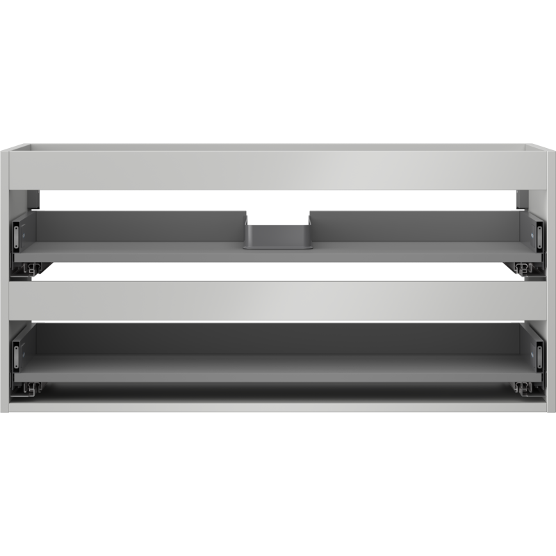 Mexen Box-A корубш на шкаф за мивка 100 см, 2 чекмеджета, сив мат - 91AX0-1000-470-2-62