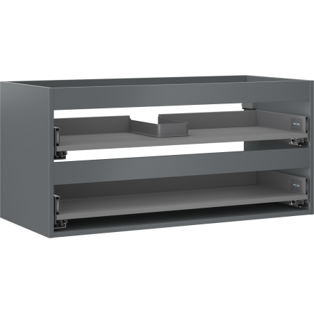 Mexen Box-A корпус за шкаф под мивка 100 см, 2 чекмеджета, графит мат - 91AX0-1000-470-2-66