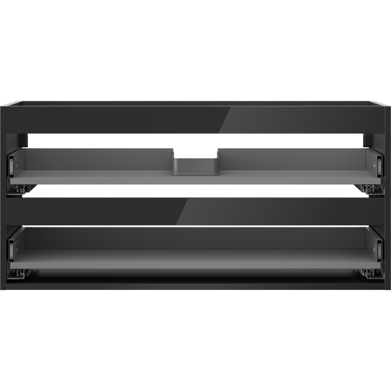 Mexen Box-A шкаф под мивка 100 см, 2 чекмеджета, черен гланц - 91AX0-1000-470-2-70