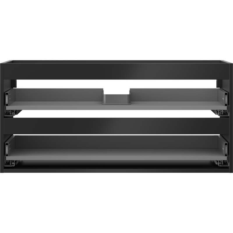 Mexen Box-A корпус на шкафче под мивка 100 см, 2 чекмеджета, черен мат - 91AX0-1000-470-2-71