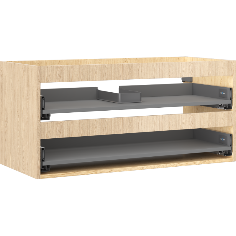 Mexen Box-A корпус на шкафче под мивка 100 см, 2 чекмеджета, дъб - 91AX0-1000-470-2-81