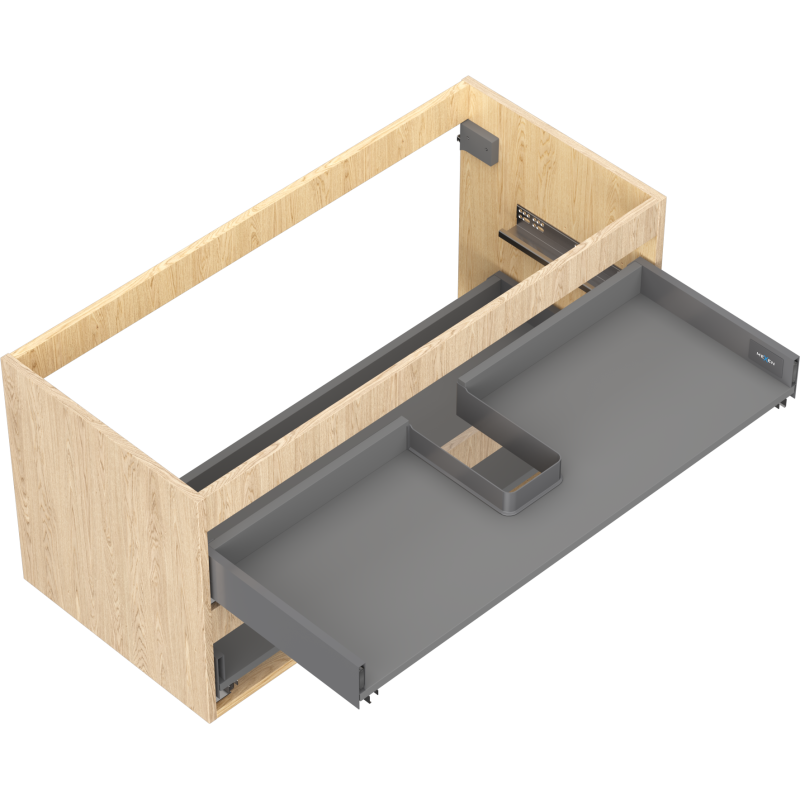 Mexen Box-A корпус на шкафче под мивка 100 см, 2 чекмеджета, дъб - 91AX0-1000-470-2-81