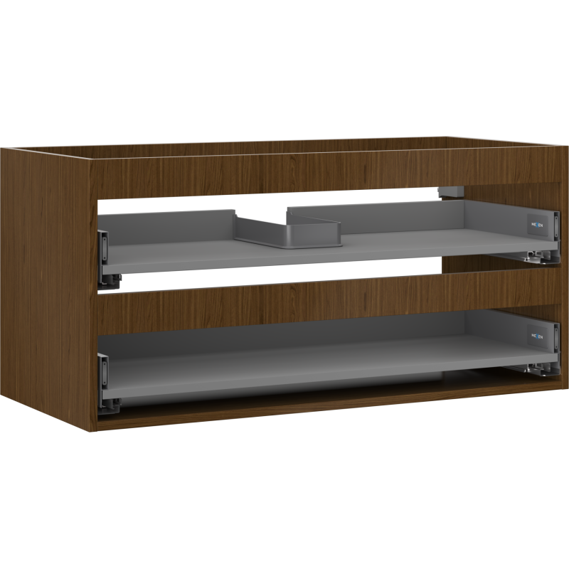 Mexen Box-A корпус за шкафа под мивка 100 см, 2 чекмеджета, орех - 91AX0-1000-470-2-86