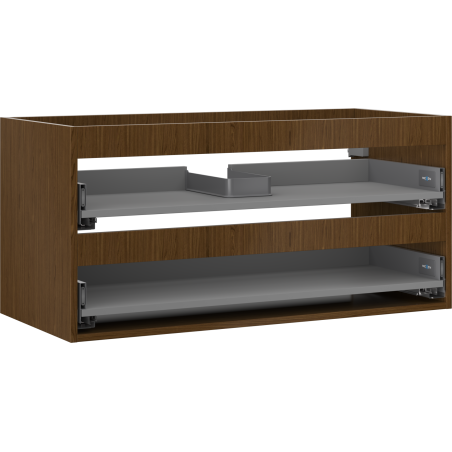 Mexen Box-A корпус за шкафа под мивка 100 см, 2 чекмеджета, орех - 91AX0-1000-470-2-86