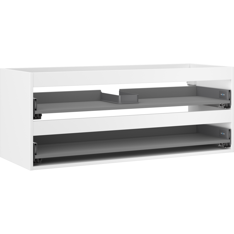 Mexen Box-A корпус шкаф под мивка 120 см, 2 чекмеджета, бял мат - 91AX0-1200-470-2-01