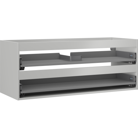 Mexen Box-A корпус за шкаф за мивка 120 см, 2 чекмеджета, сив мат - 91AX0-1200-470-2-62